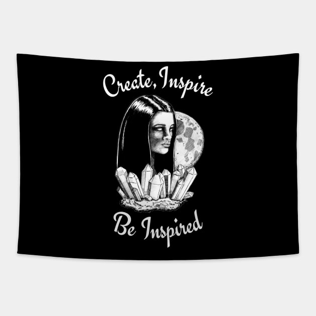 Create, Inspire, Be Inspired Tapestry by CasmahCreations