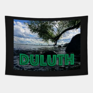 Duluth Aerial Lift Bridge/Lake Superior Landscape Tapestry