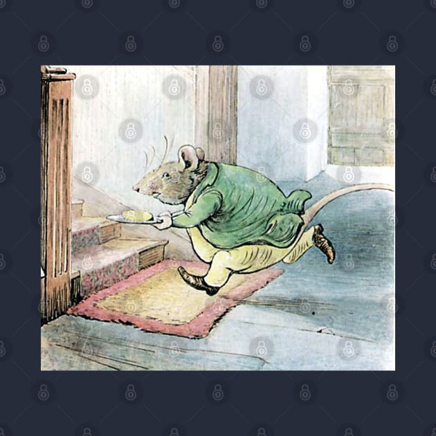 Rat Escaping with Butter - Tale of Samuel Whiskers - Beatrix Potter by forgottenbeauty