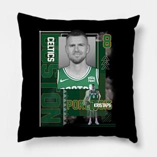 Boston Celtics Kristaps Porzingis 8 Pillow