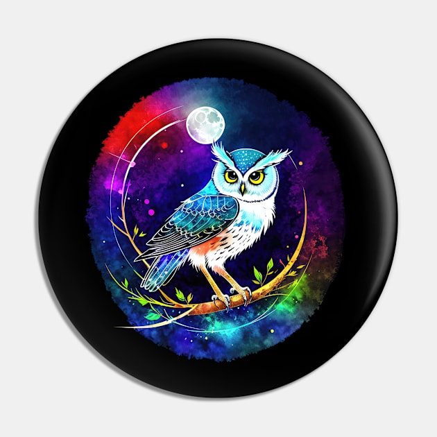 Celestial Guardian Owl Pin by Alpenglow Workshop