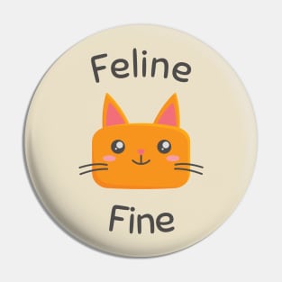 Feline Fine Kawaii Cat Pin