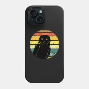 Snowy Owl Vintage Retro Sunset Phone Case