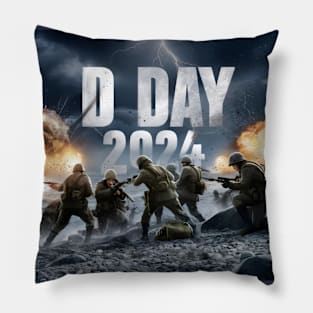 D Day 2024 Pillow