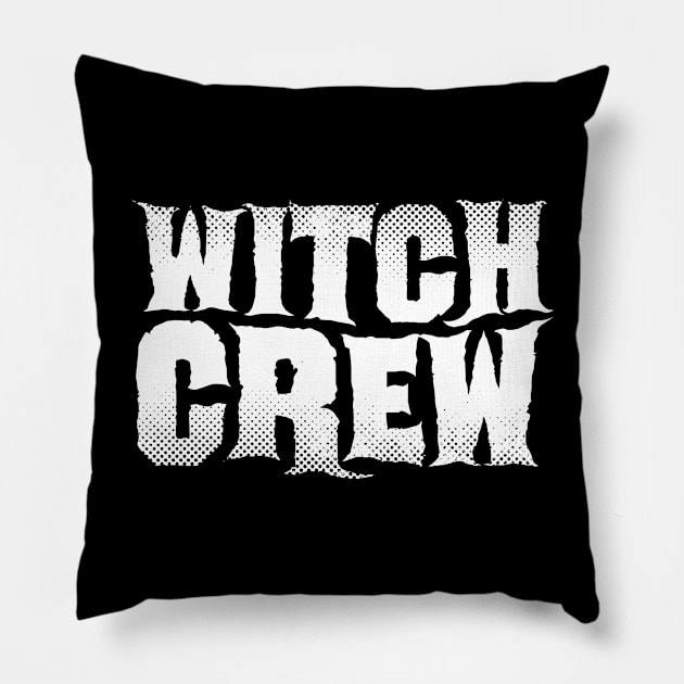 Witch Crew Halloween Wicca Witches Coven Pillow by Grandeduc