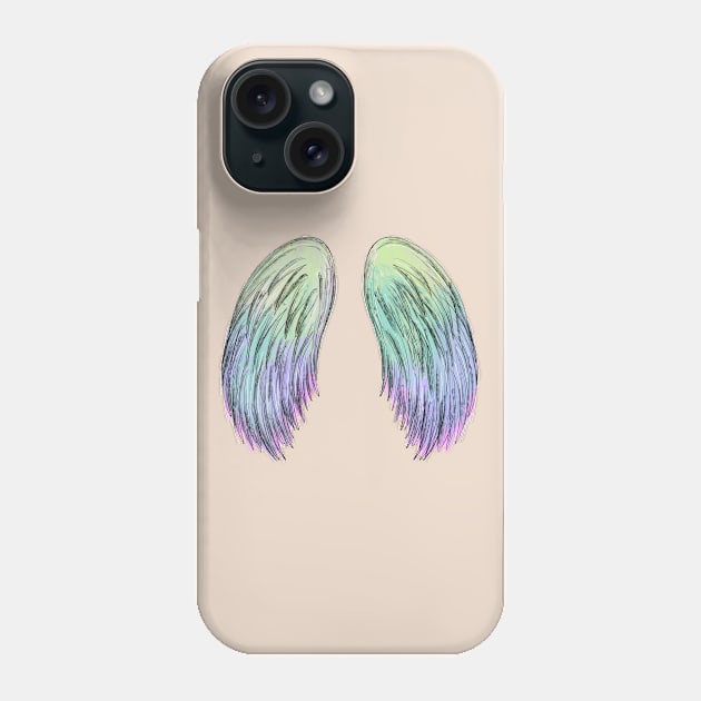 angel wings Phone Case by ithacaplus