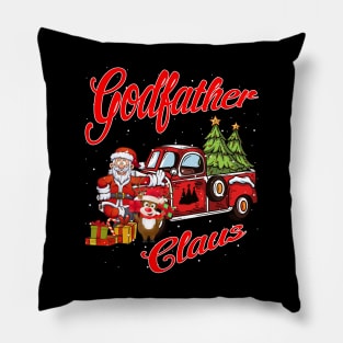 Godfather Claus Santa Car Christmas Funny Awesome Gift Pillow