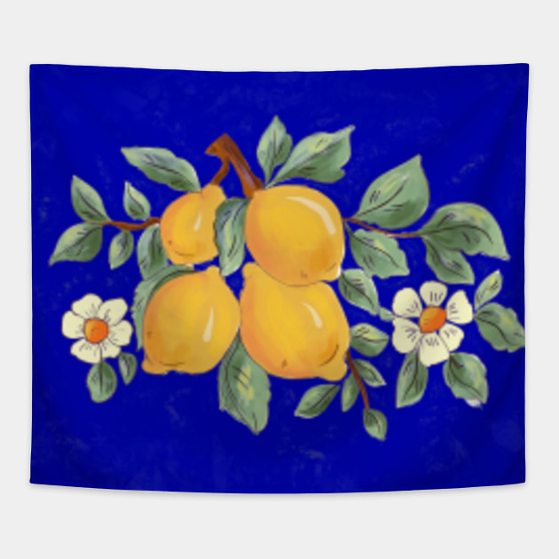 Citrus Sicilian Style Summer Decor Citrus Tapestry Teepublic