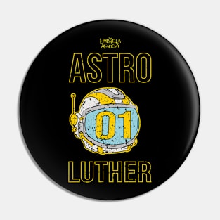 UMBRELLA ACADEMY: ASTRO LUTHER FULL COLOR GRUNGE STYLE Pin