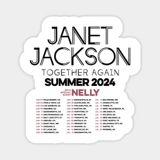 Janet Jackson Vintage Together Again Summer 2024 Magnet