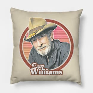 Don Williams / Retro Style Fan Design Pillow