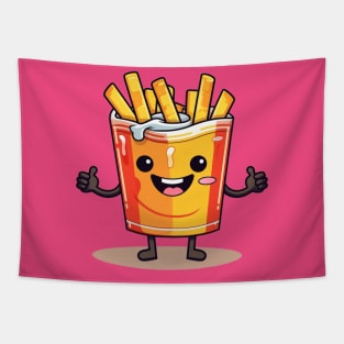 Cute French Fries T-Shirt Tapestry