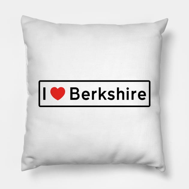 I Love Berkshire! Pillow by MysticTimeline