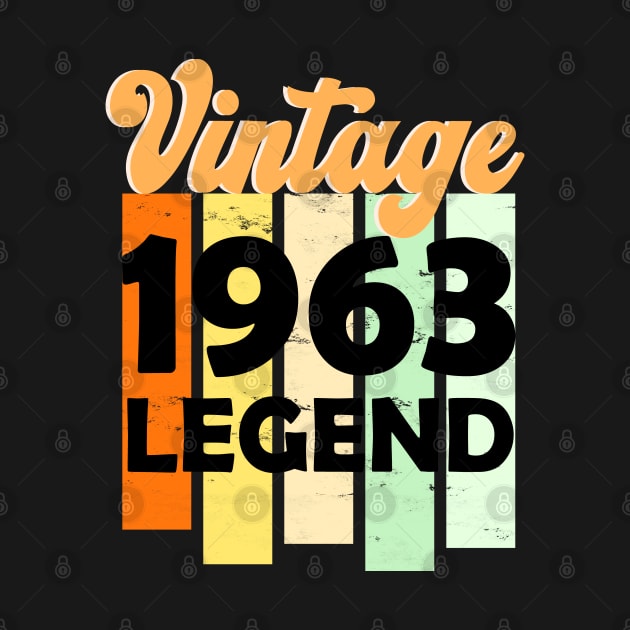 60 Years Awesome Vintage 1963 60th Birthday by Snappy Cart