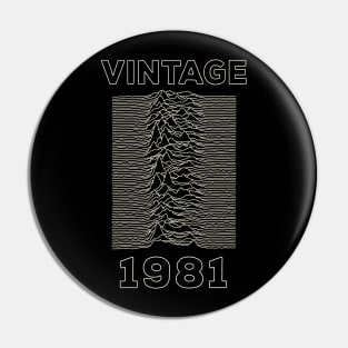 Vintage 1981 - Unknown Pleasures Pin