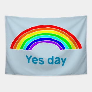 Rainbow Positivity Yes Day Tapestry