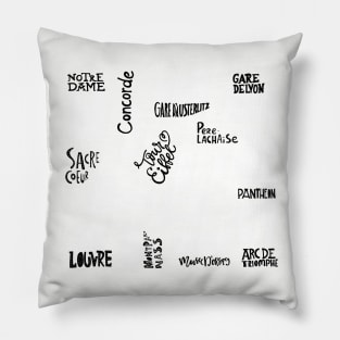 Bonjour Paris Pillow