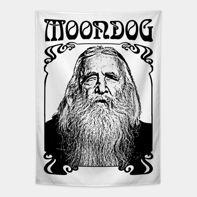 Moondog ∆∆∆ Vintage Look Fan Art Design Tapestry by DankFutura
