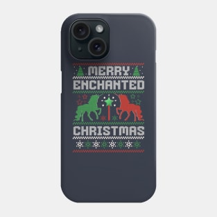 Merry Magical Christmas Unicorn Phone Case