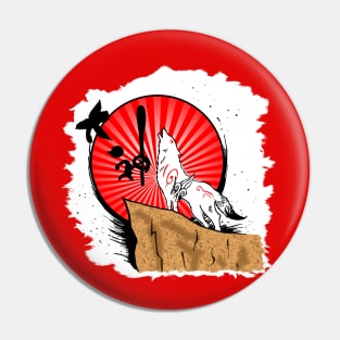 Okami Wolf Pin