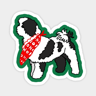 Shih Tzu Christmas Magnet