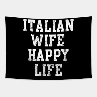 Italian Wife Happy Life Italia Italy Family Tapestry