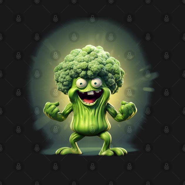 monster broccoli, halloween by WorldByFlower