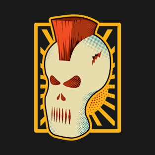 Retro Mohawk Skull | Vintage Skull Mask T-Shirt