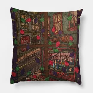 holiday window Pillow