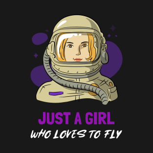 Just A Girl Who Loves To Fly T-Shirt