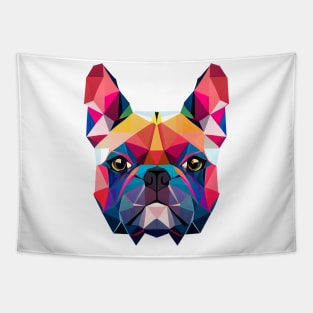 French Bulldog Geometric Portrait - Vibrant Tapestry