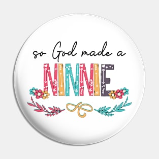 So God Made A Ninnie Happy Mother's Day Pin