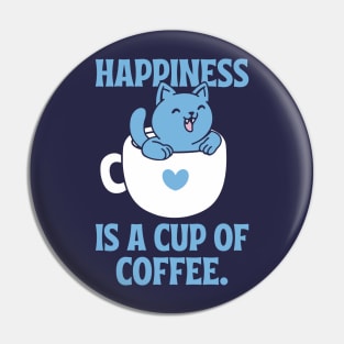 Happiness is a Cup of Coffee Pin