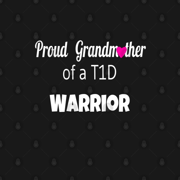 Proud Grandmother White Text Pink Heart by CatGirl101