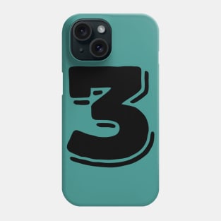 Number 3 three Phone Case