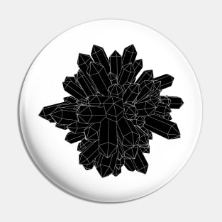 Black Crystal Pin