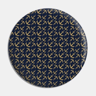 Anchors Gold Pattern Pin