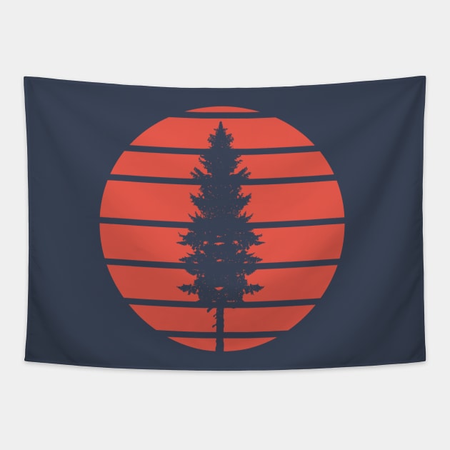 nature pine tree Tapestry by teemarket