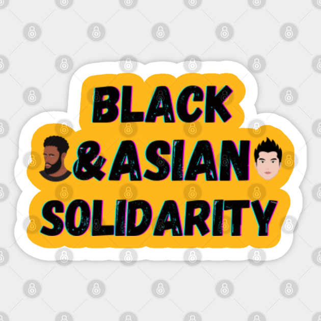 black asian solidarity Stop AAPI Hate - Stop Aapi Hate - Sticker