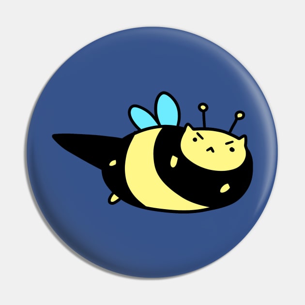 Angry Bumblebee Kitty Pin by saradaboru