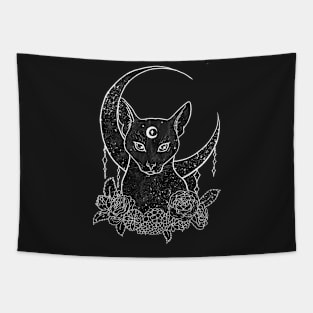 Lunar Cat Tapestry