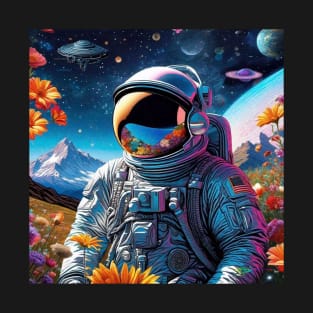 Trippy Astronaut Dreamscape – Cosmic Odyssey 1 T-Shirt