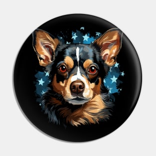 Patriotic Chihuahua Pin