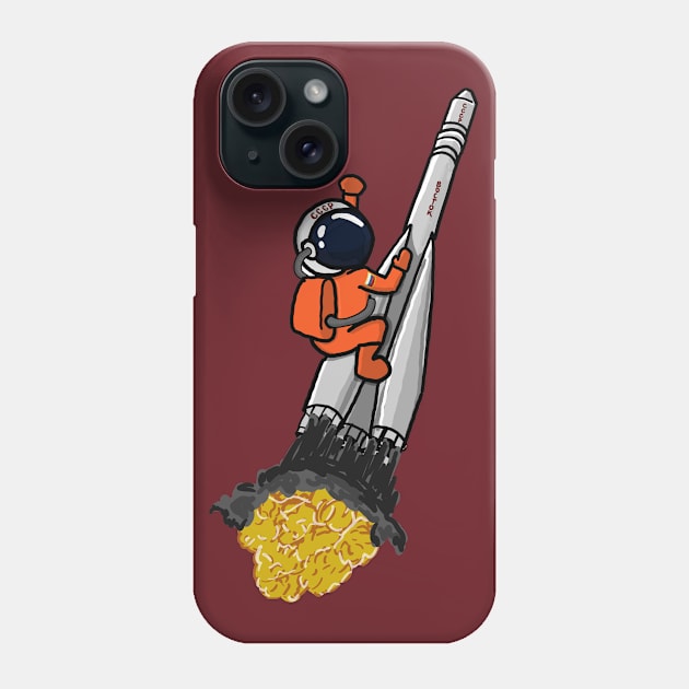 Astronaut Going to Space Phone Case by jazzydingo