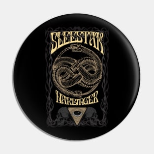 SLEESTAK- Harbinger - Ouroboros Design Doom Metal Pin