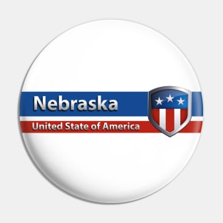 Nebraska - United State of America Pin