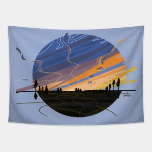 Sunset nature Tapestry