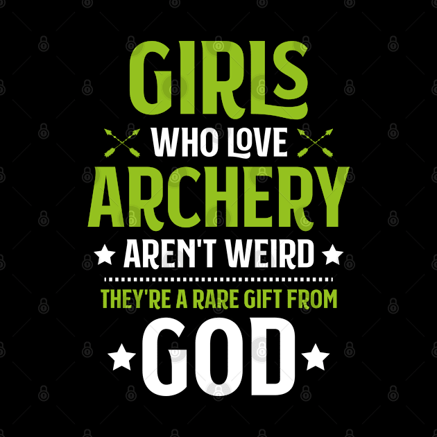 Archery Archer Girls Gift Present Bow Arrow by Krautshirts