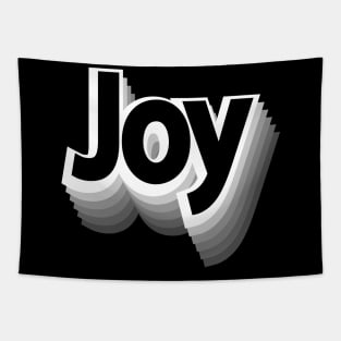 Joy Retro Typography Edition Tapestry