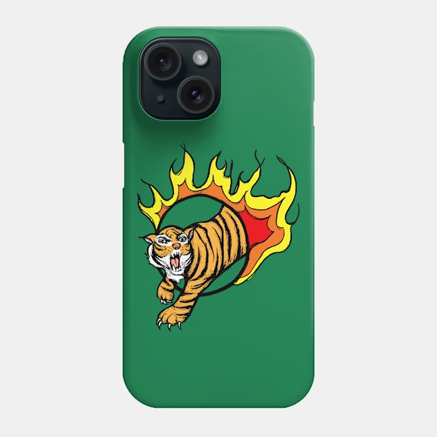 Roaring Tiger Phone Case by Tessa McSorley